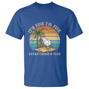 Snowman in july T Shirt Hawaian Beach Vacation Christmas in July