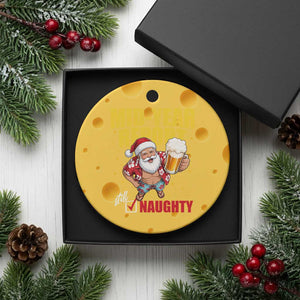 Mid-Year Report Still Naughty Ceramic Ornament Funny Santa Christmas In July TS14 1pc Yellow Cheese Print Your Wear
