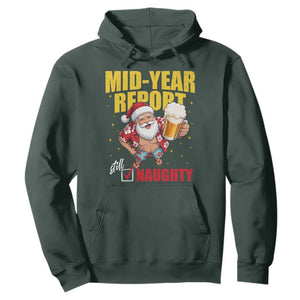 Mid-Year Report Still Naughty Hoodie Funny Santa Christmas In July