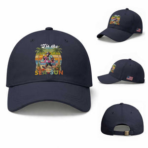 Hawaiian Bigfoot Christmas In July Baseball Cap Tis The Sea-Sun