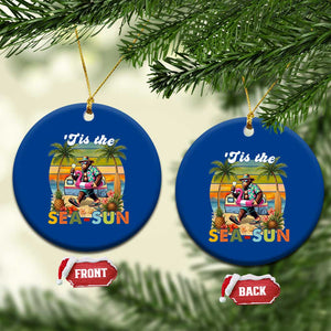 Hawaiian Bigfoot Christmas In July Ceramic Ornament Tis The Sea-Sun