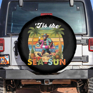 Hawaiian Bigfoot Christmas In July Spare Tire Cover Tis The Sea-Sun