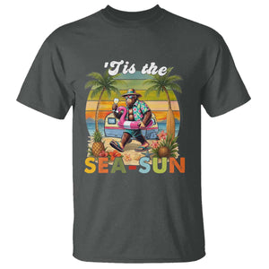 Hawaiian Bigfoot Christmas In July T Shirt Tis The Sea-Sun