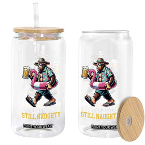 Mid-Year Report Still Naughty Glass Can Funny Bigfoot Drinking Beer Christmas in July