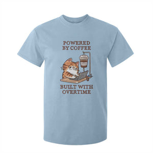 Funny Cat Drinking Coffee T Shirt For Kid I Dont Care What Day It Is Its Early I Want Coffee TS14 Light Blue Print Your Wear