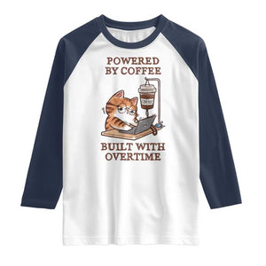 Funny Cat Drinking Coffee Raglan Shirt I Dont Care What Day It Is Its Early I Want Coffee TS14 White Navy Print Your Wear