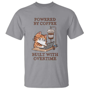 Funny Cat Drinking Coffee T Shirt I Dont Care What Day It Is Its Early I Want Coffee TS14 Sport Gray Print Your Wear