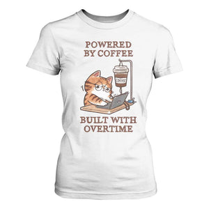 Funny Cat Drinking Coffee T Shirt For Women I Dont Care What Day It Is Its Early I Want Coffee TS14 White Print Your Wear