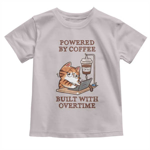 Funny Cat Drinking Coffee Toddler T Shirt I Dont Care What Day It Is Its Early I Want Coffee TS14 Ice Gray Print Your Wear