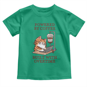 Funny Cat Drinking Coffee Toddler T Shirt I Dont Care What Day It Is Its Early I Want Coffee TS14 Irish Green Print Your Wear