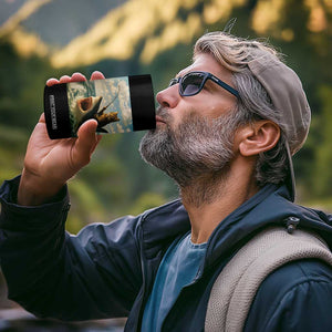 Funny Cat Riding Shark 4 in 1 Can Cooler Tumbler Fishing Fisherman Ocean Lover Humor TS14 Print Your Wear