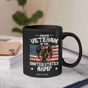 US Army Veteran Tribute Coffee Mug American Flag Angel Soldier Memorial TS14 Print Your Wear