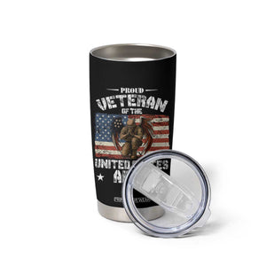 US Army Veteran Tribute Tumbler Cup American Flag Angel Soldier Memorial TS14 Print Your Wear