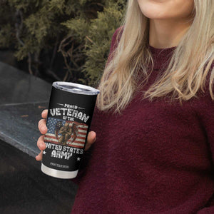US Army Veteran Tribute Tumbler Cup American Flag Angel Soldier Memorial TS14 Print Your Wear