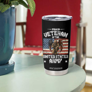 US Army Veteran Tribute Tumbler Cup American Flag Angel Soldier Memorial TS14 Print Your Wear