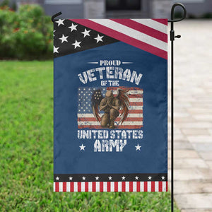 US Army Veteran Tribute Garden Flag American Flag Angel Soldier Memorial TS14 Classic Blue Black Print Your Wear