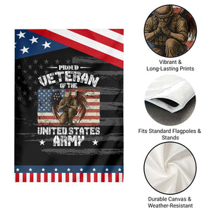 US Army Veteran Tribute Garden Flag American Flag Angel Soldier Memorial TS14 Print Your Wear