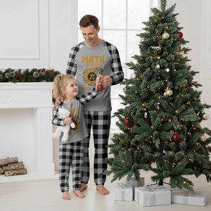 Funny Math Teacher Back To School Plaid Pajama Set Math Is Tough But So Are You TS14 White Plaid Print Your Wear