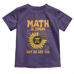 Funny Math Teacher Back To School Toddler T Shirt Math Is Tough But So Are You TS14 Purple Print Your Wear