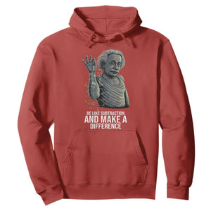 Funny Math Teacher Hoodie Be Like Subtraction And Make A Difference TS14 Red Print Your Wear