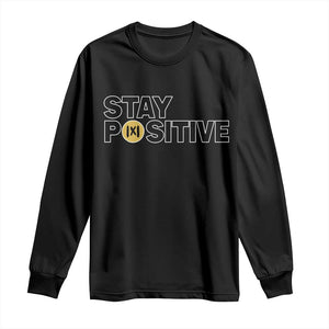 Funny Math Long Sleeve Shirt Absolute Value Stay Positive TS14 Black Print Your Wear