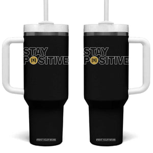 Funny Math Tumbler With Handle Absolute Value Stay Positive TS14 One Size: 40 oz Black Print Your Wear
