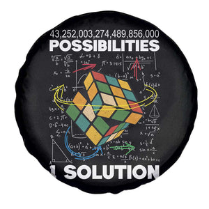 Funny Speed Cubing Spare Tire Cover One Solution Math Puzzle Cube TS14 Print Your Wear