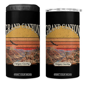 Grand Canyon Arizona 90s Desert Sunset Nostalgia Hiking 4 in 1 Can Cooler Tumbler