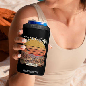 Grand Canyon Arizona 90s Desert Sunset Nostalgia Hiking 4 in 1 Can Cooler Tumbler