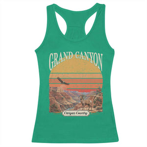 Grand Canyon Arizona 90s Desert Sunset Nostalgia Hiking Racerback Tank Top
