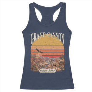 Grand Canyon Arizona 90s Desert Sunset Nostalgia Hiking Racerback Tank Top