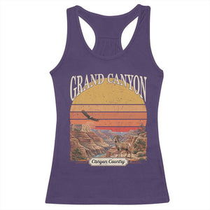 Grand Canyon Arizona 90s Desert Sunset Nostalgia Hiking Racerback Tank Top