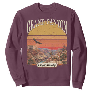 Grand Canyon Arizona 90s Desert Sunset Nostalgia Hiking Sweatshirt