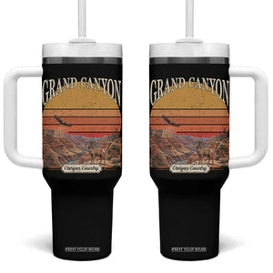Grand Canyon Arizona 90s Desert Sunset Nostalgia Hiking Tumbler With Handle