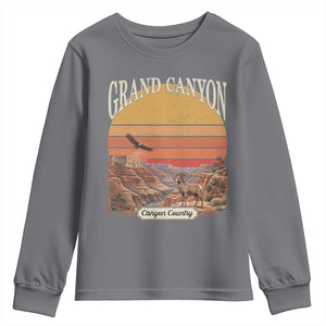 Grand Canyon Arizona 90s Desert Sunset Nostalgia Hiking Youth Sweatshirt