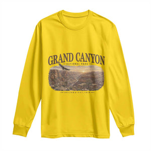 Grand Canyon National Park Arizona Established 1919 Long Sleeve Shirt Retro Deer Wildlife Nature Hiking Southwest Souvenir