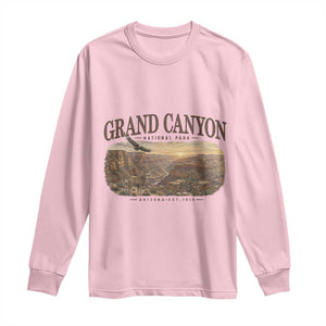 Grand Canyon National Park Arizona Established 1919 Long Sleeve Shirt Retro Deer Wildlife Nature Hiking Southwest Souvenir