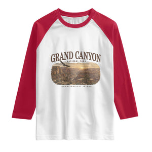 Grand Canyon National Park Arizona Established 1919 Raglan Shirt Retro Deer Wildlife Nature Hiking Southwest Souvenir