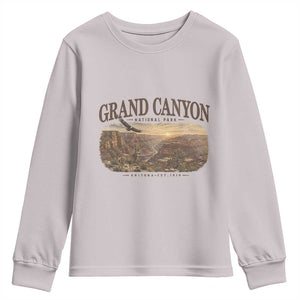 Grand Canyon National Park Arizona Established 1919 Youth Sweatshirt Retro Deer Wildlife Nature Hiking Southwest Souvenir