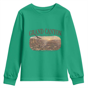 Grand Canyon National Park Arizona Established 1919 Youth Sweatshirt Retro Deer Wildlife Nature Hiking Southwest Souvenir