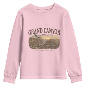 Grand Canyon National Park Arizona Established 1919 Youth Sweatshirt Retro Deer Wildlife Nature Hiking Southwest Souvenir