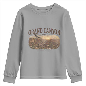 Grand Canyon National Park Arizona Established 1919 Youth Sweatshirt Retro Deer Wildlife Nature Hiking Southwest Souvenir