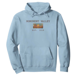 Retro Monument Valley Arizona Sunset Established 1958 Hoodie Southwest Desert Road Trip Eagle Nature Souvenir