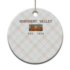 Retro Monument Valley Arizona Sunset Established 1958 Ceramic Ornament Southwest Desert Road Trip Eagle Nature Souvenir