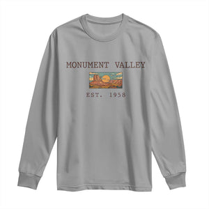 Retro Monument Valley Arizona Sunset Established 1958 Long Sleeve Shirt Southwest Desert Road Trip Eagle Nature Souvenir