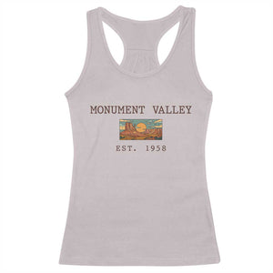 Retro Monument Valley Arizona Sunset Established 1958 Racerback Tank Top Southwest Desert Road Trip Eagle Nature Souvenir
