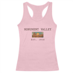 Retro Monument Valley Arizona Sunset Established 1958 Racerback Tank Top Southwest Desert Road Trip Eagle Nature Souvenir