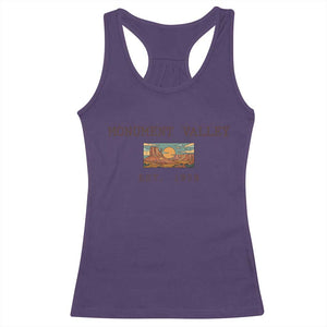 Retro Monument Valley Arizona Sunset Established 1958 Racerback Tank Top Southwest Desert Road Trip Eagle Nature Souvenir