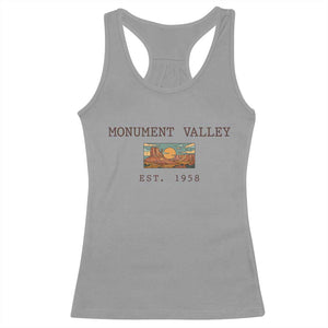 Retro Monument Valley Arizona Sunset Established 1958 Racerback Tank Top Southwest Desert Road Trip Eagle Nature Souvenir