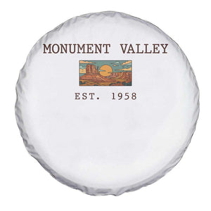 Retro Monument Valley Arizona Sunset Established 1958 Spare Tire Cover Southwest Desert Road Trip Eagle Nature Souvenir TS14 Print Your Wear